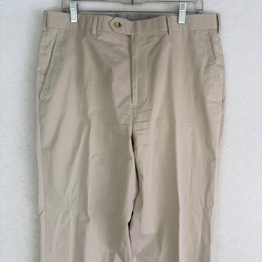 Brooks Brothers 1818 Fitzgerald Cotton Suit Mens 42L W34 Tan Beige 2pc Summer - Picture 7 of 13